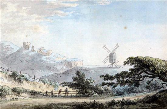 Arthur Devis (1763-1822) Arundel, Eastbourne and Hastings, 5 x 7.75in.